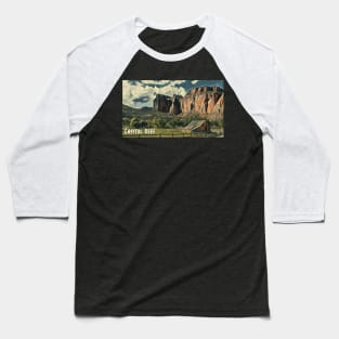 Capitol Reef National Park Watercolor Baseball T-Shirt